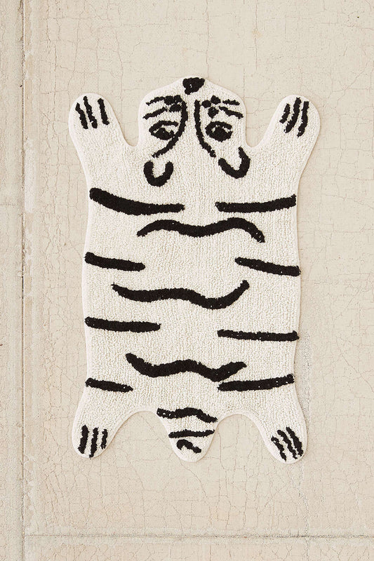 ARTIK, tapis effet peau de tigre blanc - Mon Beau Tapis